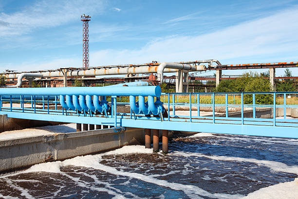 Aeration of wastewater in sewage treatment plant